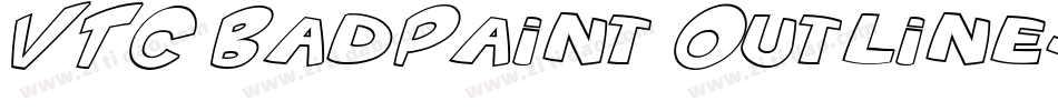 VTC BadPaint Outline字体转换